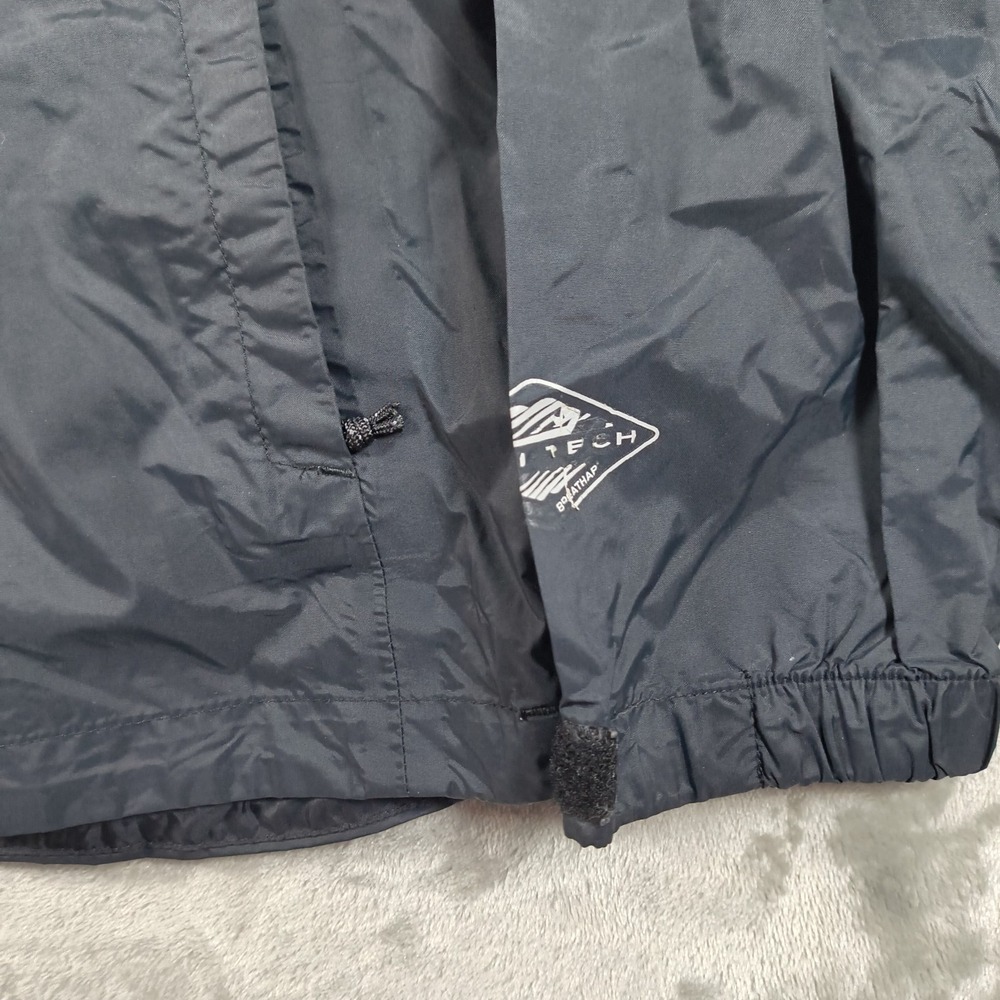 Columbia Rain Jacket Men Medium Black OmniTech Hooded Lightweight Shell Full Zip - Picture 3 of 13